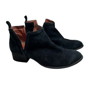 JEFFERY CAMPBELL BOOTS BOOTIES Suede Black SIZE 10